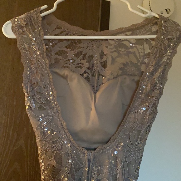 Beautiful Champagne open back dress - Picture 4 of 6